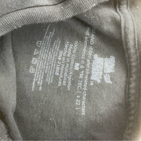 Tom and Jerry 90s style graphic t shirt cat & mouse short sleeve cotton shirt m - Picture 3 of 5